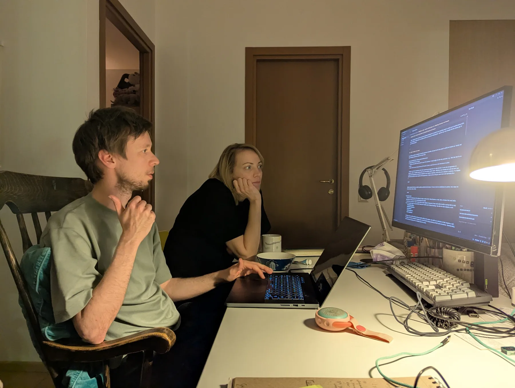 The Cyborgs team researching