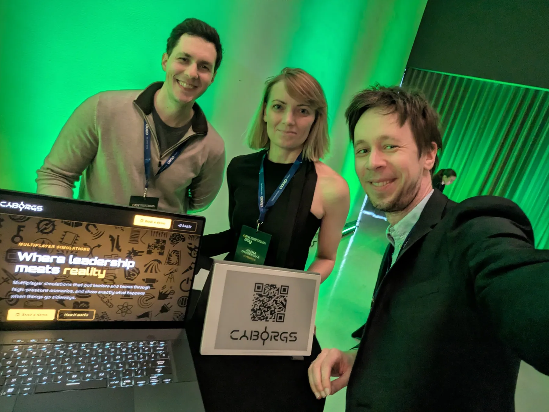 The Cyborgs team selling